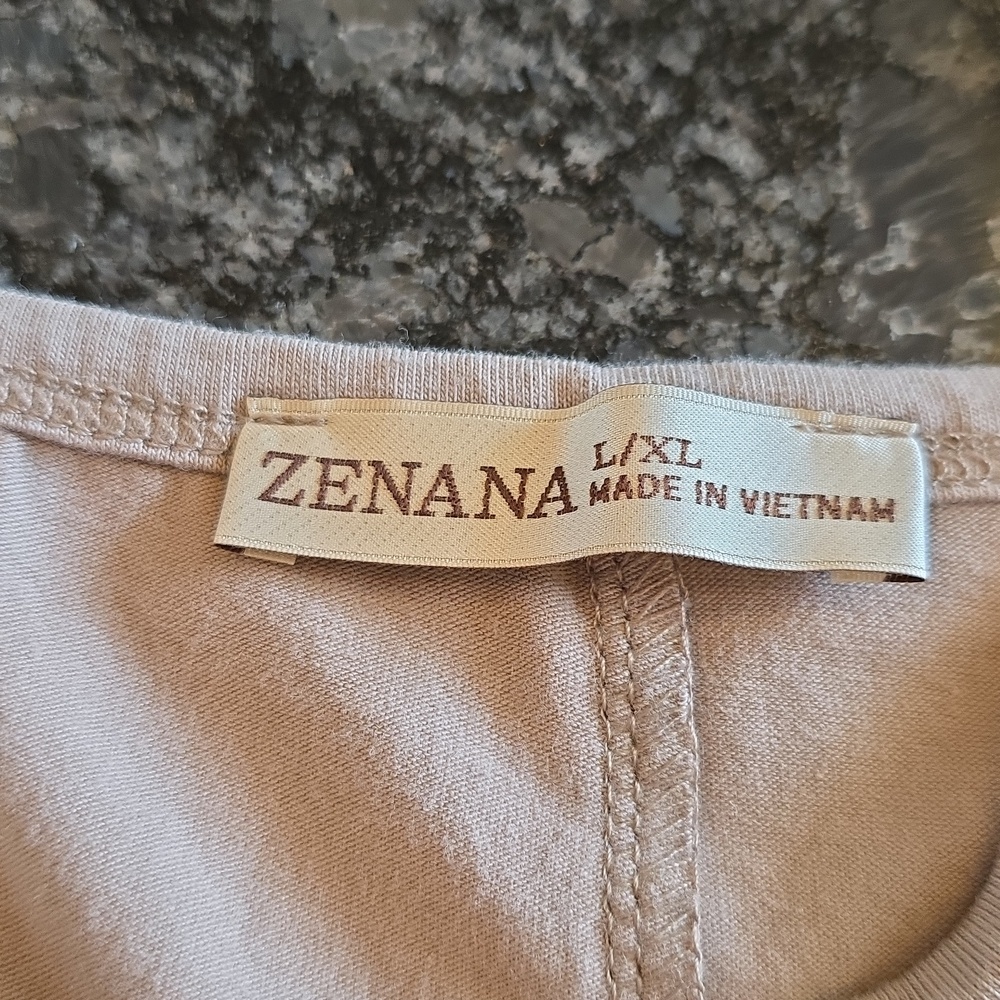 NWOT L/XL Zenana Outfitters Beige/Ash Mocha Jumpsuit - Picture 6 of 10